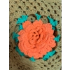 Image 2 : Handmade Crochet Floral Blanket, 150 x 110