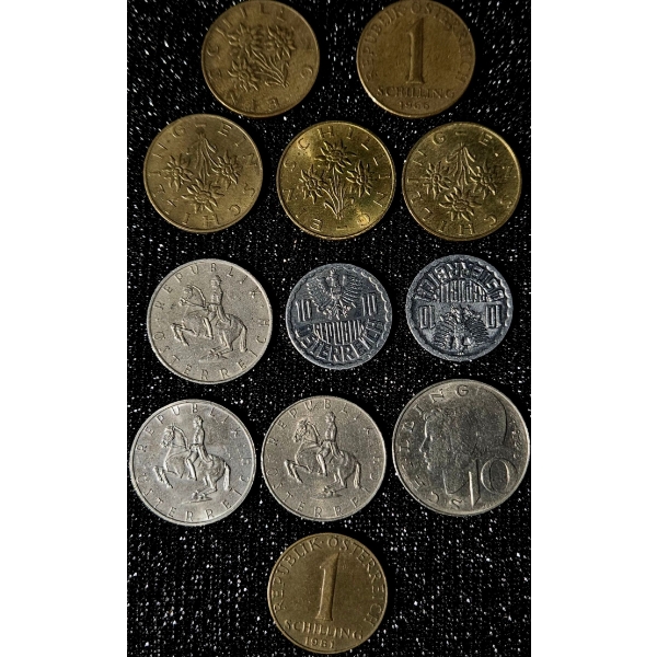 Austrian Schillings Coin Collection 