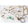 Image 6 : Gold-Tone Jewelry Lot With Bracelets, Necklaces, Earrings, and Watch