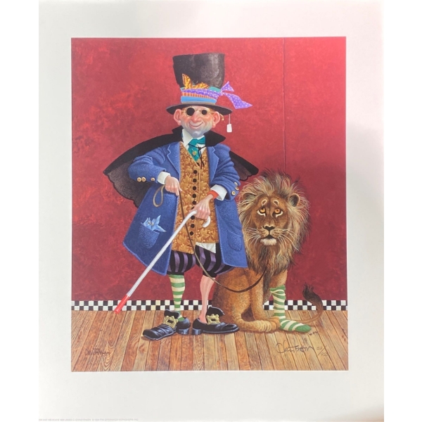 James C. Christensen "A Man and His Dog" Limited Edition Lithograph Print