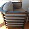Image 2 : Cottswood Gorgeous Wood & Fabric Chair - 30W, 32D, 28T