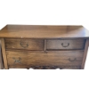 Image 4 : Four Drawer Oak Dresser with Brass Handles