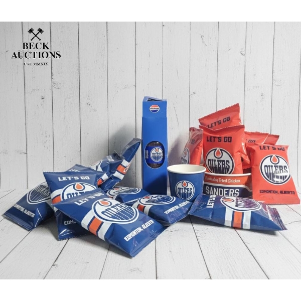 Collection Of Edmonton Oilers Fan Merchandise And Memorabilia