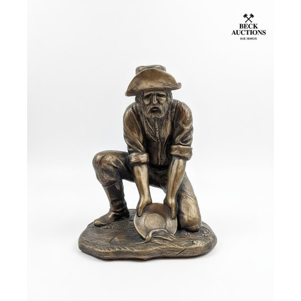 A Bronze-Toned Collectible Figurine Titled "Johnny Prospector," 12 INCHES IN HEIGHT 