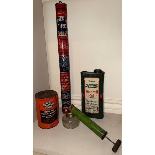 Harley Davidson Premium Motorcycle Oil, Beauty Windmill Oil & More Collectibles