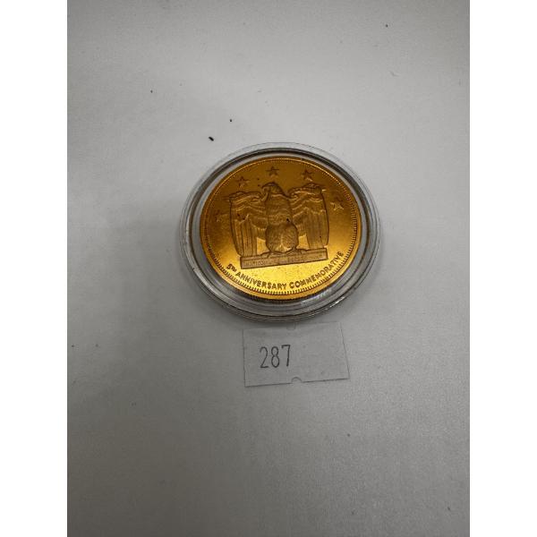 5th Anniversary 9/11 Twin towers commemorative coin -  Gold-plated 35 g