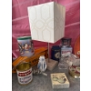 Image 3 : Misc. Home Collection Incl. Lamp, Tins, Princess Houseware Glass Figures, and More 