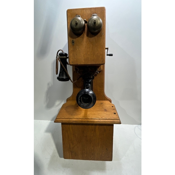 Antique Couch & Seeley Wind-Up Wall Mounted Telephone