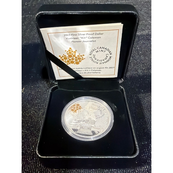 2023 Kathleen Coleman Fine Silver Proof Dollar 23.17 Grams