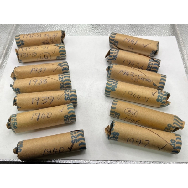 13 Rolls of Canadian Nickles, Various Years