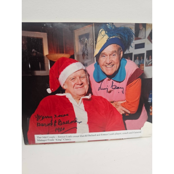 Signed Maple Leaf Gardens Program and Autographed Photograph