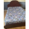 Mahogany Finish Bedframe 63 W, 82 D, 48 T, Mattress Included 