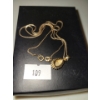 Image 3 : Stamped 10K Yellow Gold Necklace w/ 10K Jeweled Pendant 