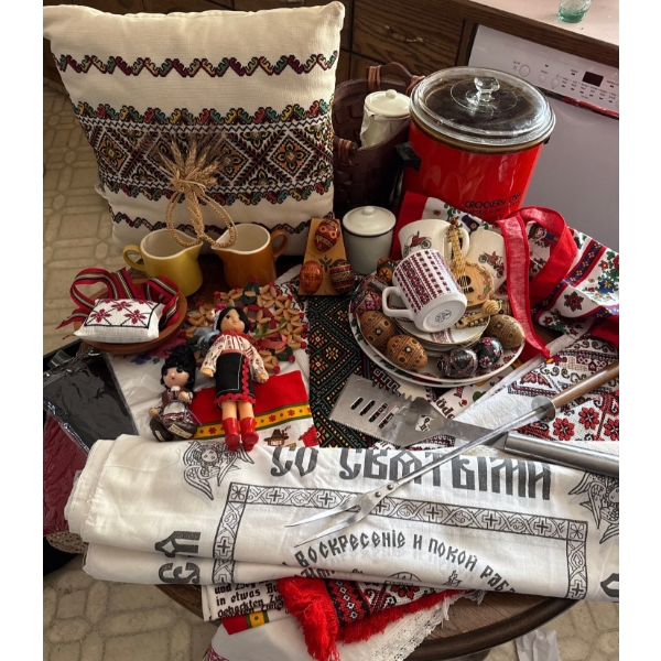 Ukrainian Essentials -Crockpot Linens Dishes Dolls & More 