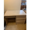 Image 1 : Wooden Desk With Partial Roll-Top Design and Contents