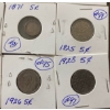 Image 4 : Collection of Canadian Antique Nickels