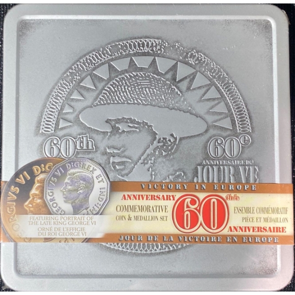  2005 Canada 60th Anniversary Victory in Europe Coin & Medallion Set