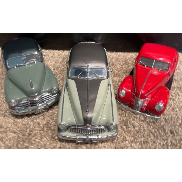 1948 Chevrolet, 1848 Buick Roadmaster Coupe, 1940 Ford Deluxe 