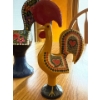 Image 2 : Portugal Metal Roosters Pair, Galo De Barcelos (Largest 10T) w/ Tribal Carving 