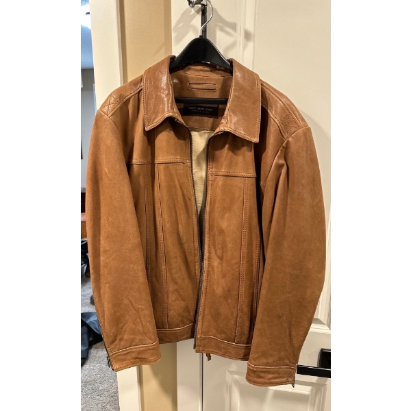 Britches XL & Marc NY Leather Jacket Size XXL