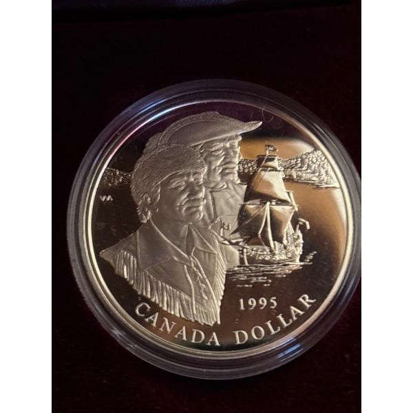 1995 $1 The Hudson's Bay Company, 325th Anniversary - Sterling Silver Dollar Proof