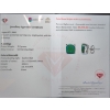 Image 3 : 2.5 ct Certified Silver Emerald gemstone Earrings ($4,714 Appraisal)