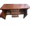 Image 1 : Double Sided Oak Coffee Table With Drawers and Cabinets