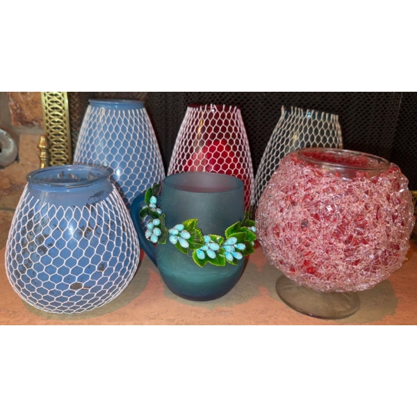 Assortment Of Vintage Handmade Candle Holders