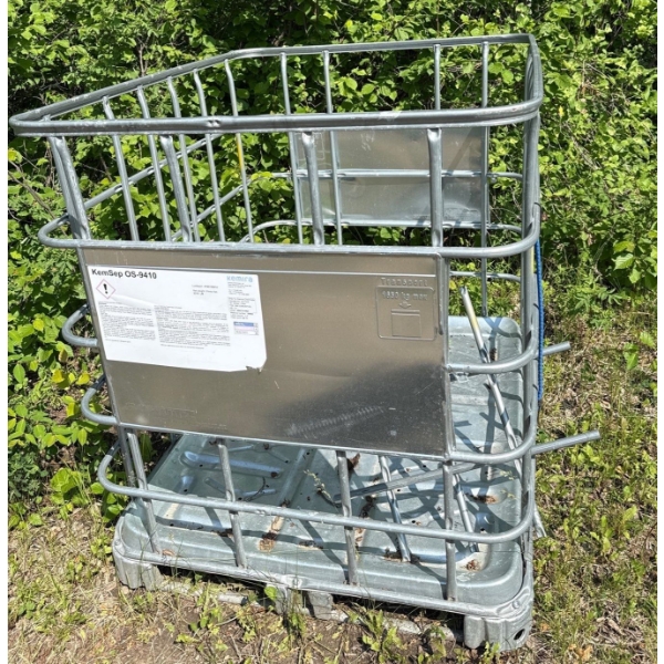 Pair of Large IBC Metal Tote Cages; 39inx47in, 45In Tall (One Has Is Cut Out, See pictures) 