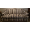 Image 1 : Fabric Patterned Vintage Couch By: Palliser, Design: Rose Garden Cobalt -  82W, 36D, 34T 