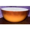 Image 3 : Pyrex Oval Divided "Golden Acorn" Pattern & Lrg Brown Pyrex Mixing Bowl (No Lid)