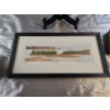 Image 12 : Decorative Delights- Porcelain Figurine, Decorative Bottle, Framed Landscape Bin, and a Tin
