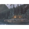 Image 3 : Numbered Print 69/650 "Mountain Serenity", Artist Fred Buchwitz, 41.5 X 33.5 Framed Under Glass