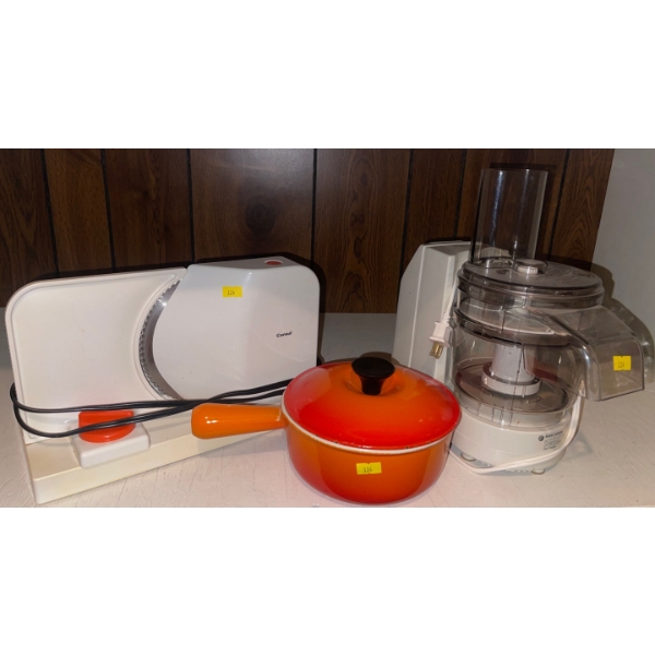 Kitchen & Homewares - La Cruset Pot w/ Lid Food Processor and More 