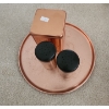 Image 5 : Copper Decor: Vase 4" Diameter Top, 7 T, Watering Can (Some Copper Colored Metalware Tray, S&P, Tin)