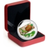 Image 2 : 2015 $20 Venetian Glass Turtle with Broadleaf Arrowhead Flower in Murano Glass - Pure Silver Coin