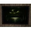Image 1 : Black Velvet Beach Scene, Illegible Signature, 40x27 