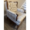 Image 2 : Gorgeous French Provincial Arm Chair 31x30x33 Immaculate Condition