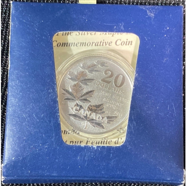 2011 Maple Leaf $20 Fine Silver Coin