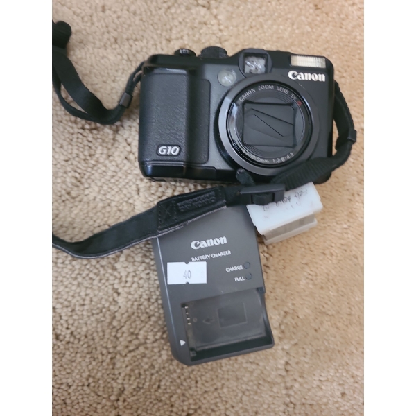 Canon Powershot Model G10 Camera w/ Charger 
