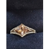 Image 4 : Enchanted Disney Aurora Morganite And Diamond Ring in Sterling Silver and 10K Rose Gold 3.51g