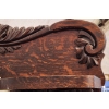 Image 9 : Two-Piece Wooden Hutch and Dresser With Ornate Carvings and Claw Feet
