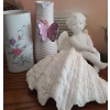 Image 2 : Vase w/ Butterfly 7 T, Angel 5.5 T, Avon Bird Jar and More!