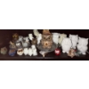 Image 1 : Decorative Owl Collection #3 -  Owl Lamp, Lovely Owl Trinket Box, Small Solid Metal Owl 