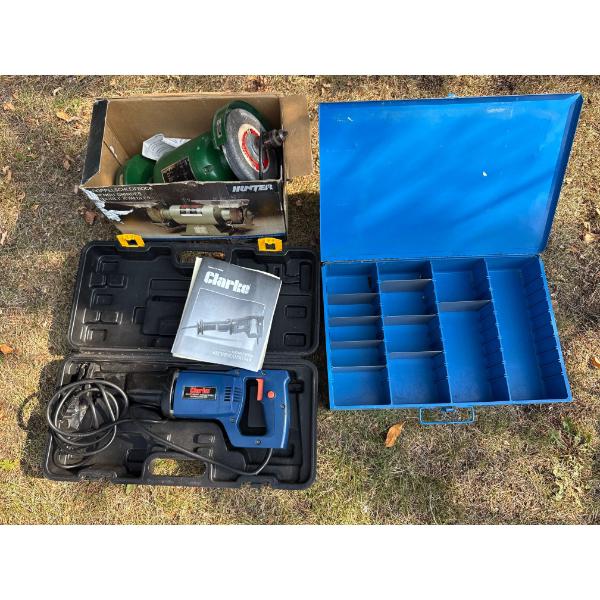 Sand & Saw: Bench Sander & Reciprocating Saw 