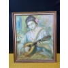 Image 2 : Reproduction of Print of Pierre-Auguste Renoir’s “Girl with a Mandolin” (19.5 x 23.5 in, Unframed)