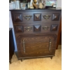 Image 2 :  Retro Vintage tall wood dresser 45” tall 15” 35” wide contents not included and 9 Drawer dressers 6