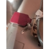 Image 4 : 3 Halliburton Aluminum Suitcases with Burgundy Interior