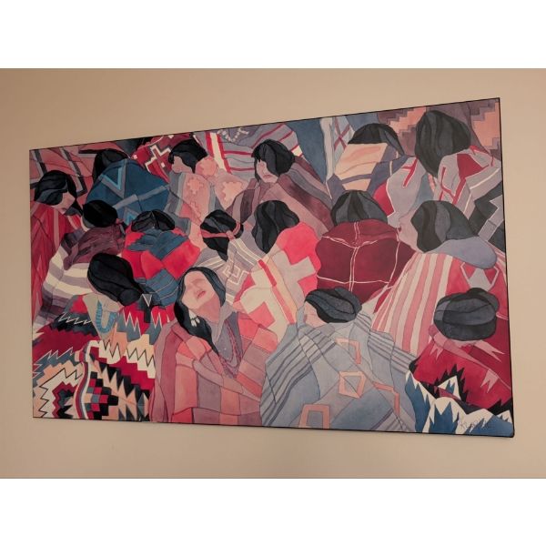 Canadian Artist Irene Klar 1990s Art Print On Board