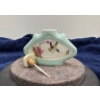 Image 3 : Turquoise Hand Painted Snuff Bottle with Spoon 2.25H